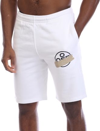 Off-white Heren Off White Tape Arrow Sweat Shorts in Wit