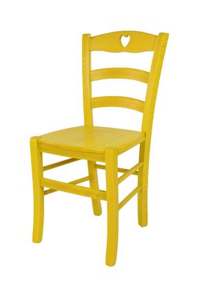 Tommychairs Tommychairs Silla Cuore En Madera De Haya Anilina Amarilla
