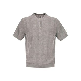 Brunello Cucinelli Ribbed-collar Polo Shirt
