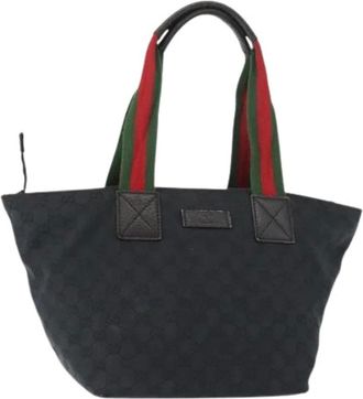 Gucci Pre-owned Tote Bags, female, Black, Size: ONE SIZE Pre-owned Vintage Tote Bag