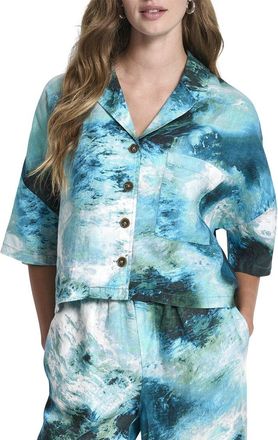 DKNY Dkny Buttoned Linen Shirt