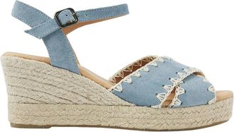 VIA VAI Luisa Ayla Espadrilles - Dames - Sleehakken - Blauw - 42 EU - Su&egrave;de - Schoenen