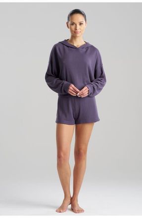 Natori MILA - WAFFLE Everywhere Hoodie in Twilight Blue at Nordstrom, Size Medium