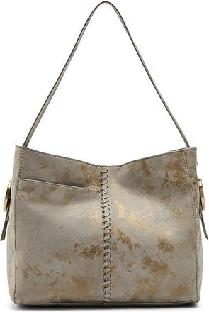Hobo Render Shoulder Shoulder Womens Handbags Golden Granite, Leather/Nubuck/Polyester