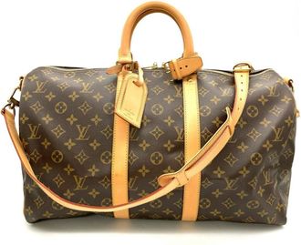 Louis Vuitton Brown Monogram Canvas Boston Bag (Pre-Owned)