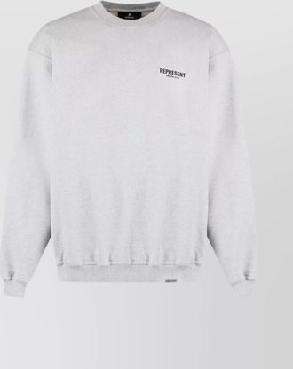 Represent cotton regular-fit crew-neck sweatshirt