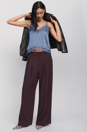 Maeve Heddie Wool Blend High Rise Trousers Pants