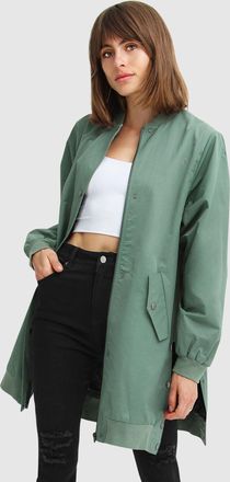 Belle & Bloom Chasing You Long Bomber Jacket