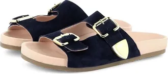 Chlo&eacute; Leather Sandal - Blue