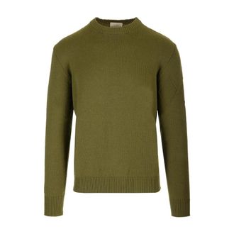 Ballantyne Cotton and Cashmere Crewneck Jumper - male - Ballantyne - Round-neck Knitwear - Green - L - Knitwear