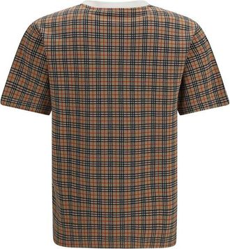 Burberry Check T-Shirt - Gray