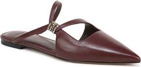 Vince Gilia Strappy Pointed Toe Flat Mule in Deep Cherry at Nordstrom Rack, Size 5.5
