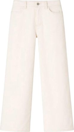 2-Biz Wide Jeans - Dames - Loose Fit Jeans - Beige - M - Jeans