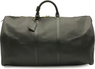 Louis Vuitton Black Noir Leather Boston Bag (Pre-Owned)