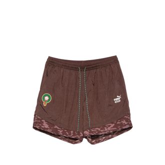 Puma X Salehe Bembury X Morocco Camo-print Logo-patch Shorts