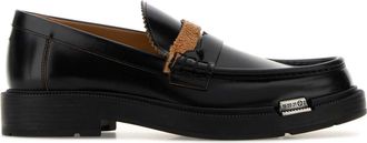 Maison Margiela Black Leather D&atilde;&copy;Cortiqu&atilde;&copy; Loafers