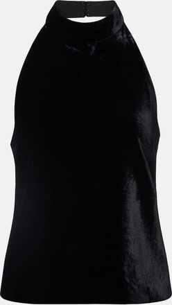Nili Lotan Peneloppe halterneck velvet top