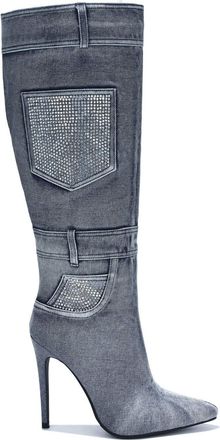 Cape Robbin Womens Jacquie Booties In Denim