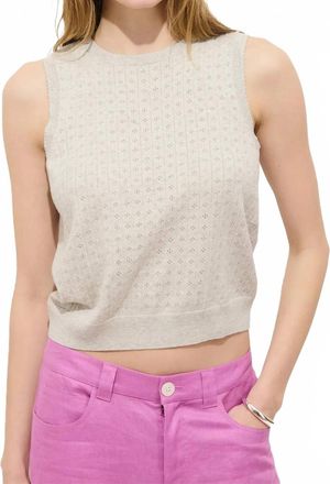 Alex Mill Odette Sweater Tank Top In Heather Gray