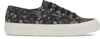 Superga Womens/Ladies 2750 Floral Trainers (6.5 UK) (Dark Grey/White)