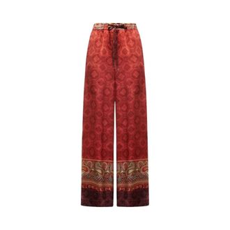 Pierre-Louis Mascia Wide Trousers, female, Red, Size: XS Mutka Palazzo Trousers