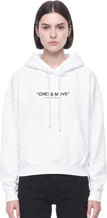 Off-white White Graphic Hood Sweatshirt