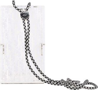 Dior Grey Sheep Leather Pouch Oblique Pouch Bag (Authentic Pre-Loved)