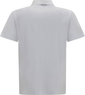 Gucci Mens White Cotton Polo Shirt