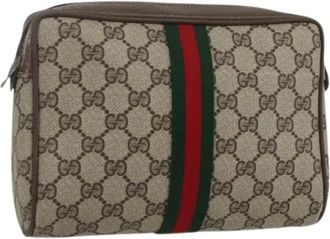 Gucci Pre-owned Cross Body Bags, female, Multicolor, Size: ONE SIZE Pre-owned Canvas Cross Body Bag