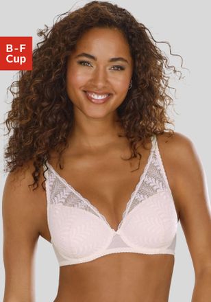 Lascana Schalen-BH LASCANA Amira, Damen, Gr. 100, Cup C, rosa (ros&eacute;), Microtouch, Obermaterial: 89% Polyamid, 11% Elasthan, BHs Schalen-BH, mit Spacer-Schalen