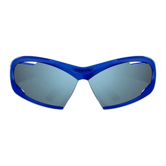 Balenciaga Accessoires, Dames, Blauw, ONE Size, Bb 0318S Zonnebril