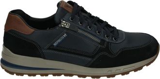 Mephisto Blauwe Vrijetijdsschoen Bradley Velsport - Heren - Sneakers - Blauw - 42 EU - Leer - Schoenen