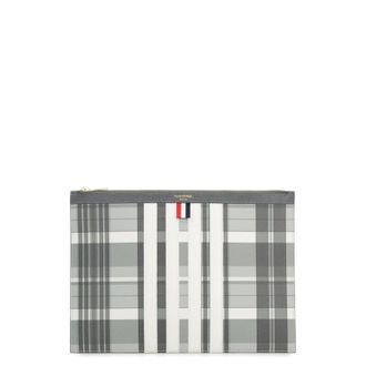 Thom Browne Grainy Leather Pouch