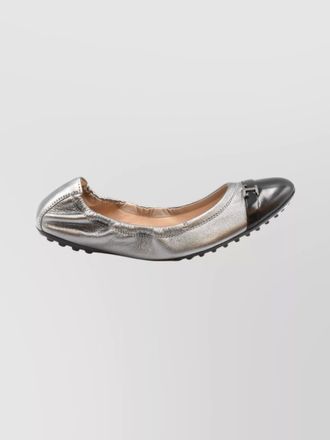 Tod's leather ballet loafers