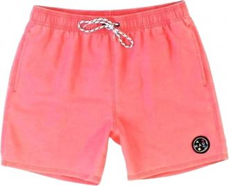 Maui and Sons Mens Party On Pool Shorts In Coral