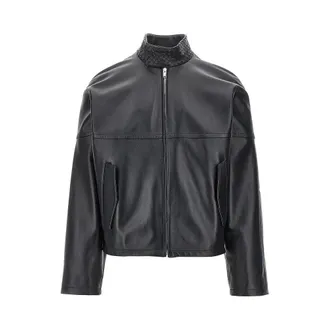 Bottega Veneta Nappa leather blouson with Intrecciato motif Man 48