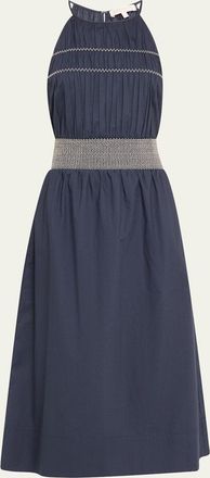 Ramy Brook Melanie High-Neck Midi Dress