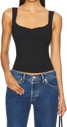 Free People Somewhere Sometime Cami Top In Black