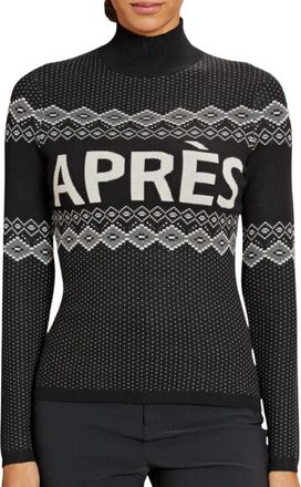 Alp N Rock Womens Aurora Mock Neck Sweater In Black