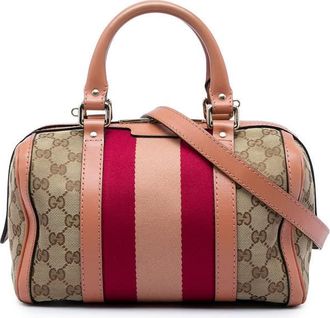 Gucci Pre-owned Gucci Small GG Canvas Web Joy Boston Bag Ladies L5L9TVRJXORGSLNW