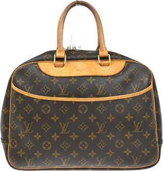 Louis Vuitton Deauville Handbag Monogram Canvas Brown Canvas Handbag (Pre-Owned)