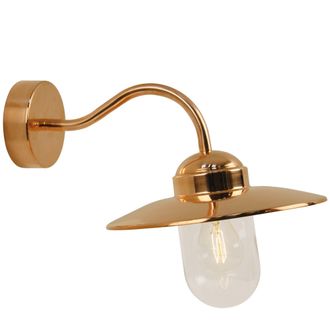 Nordlux Industrial Outdoor Wall Light Brown Copper E27 Coastal/Marine Safe - Mains Powered, IP54