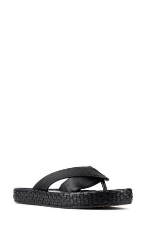 Donald J Pliner Dasara Platform Flip Flop in Black at Nordstrom, Size 9.5