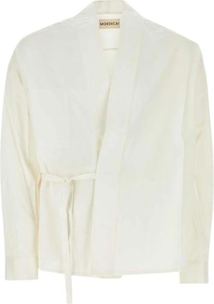 Mordecai Poplin Shirt - Heren - Casual Overhemden - Wit - S - Overhemden