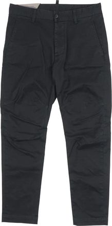 Dsquared2 Straight Trousers, male, Black, Size: 2XL Chino Pants