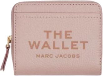 Marc Jacobs Leren Mini Compacte Portemonnee - Dames - Portefeuilles - Roze - ONE Size - Leer - Accessoires