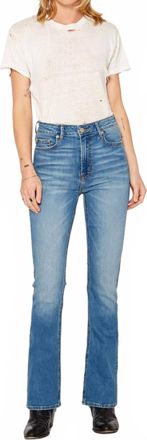 Noend Celine High Rise Boot Cut Jeans In Plaine