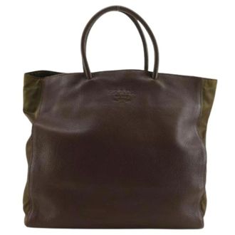 Prada Pre-owned Tote Bags, unisex, Brown, Size: ONE SIZE Pre-owned Vintage Tote Bag