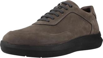 Stonefly Seven Season 20 Nabuk - Heren - Veterschoenen - Grijs - 44 EU - Katoen - Schoenen