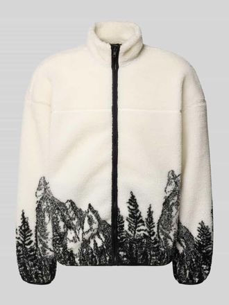 Only & Sons Regular Fit Teddyjacke mit Stehkragen Modell JAMES in Offwhite, Gr&ouml;&szlig;e XXL